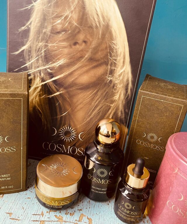 Time for some very exciting news!!! Power’s are super proud to announce we are now stocking Cosmoss the new wellness brand from Kate Moss. We are stocking the whole range from amazing herbal teas to skin care products and one of the most outstanding perfumes on the market today. The idea is to use the products along side one another to help put a little balance and calm back into your days and nights. The bonus of coming to us is we have some testers available,  so you can see how great the products smell and feel, we are going to highlight a product each week to give you the full run down, starting next week with Sacred Mist ( body perfume and room spray ). There’s lots of info on The Cosmoss Instagram account and online. We know Cosmoss will be perfect match for our lovely customers!!! See you soon a very proud Power’s team.